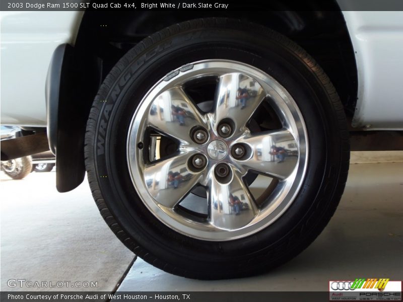 Bright White / Dark Slate Gray 2003 Dodge Ram 1500 SLT Quad Cab 4x4