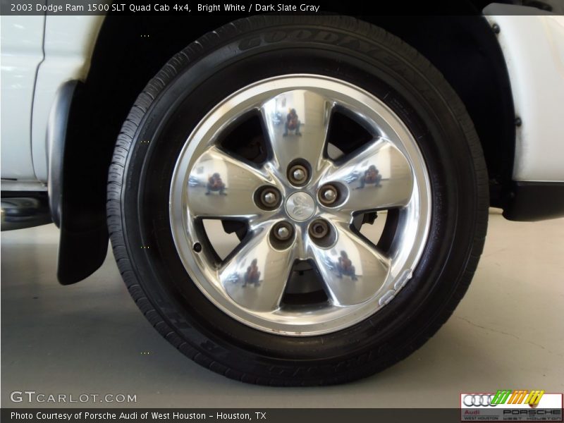 Bright White / Dark Slate Gray 2003 Dodge Ram 1500 SLT Quad Cab 4x4
