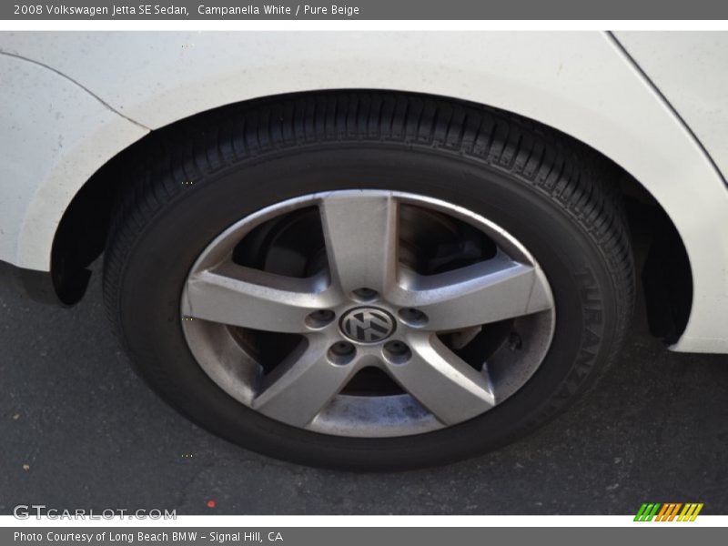 Campanella White / Pure Beige 2008 Volkswagen Jetta SE Sedan