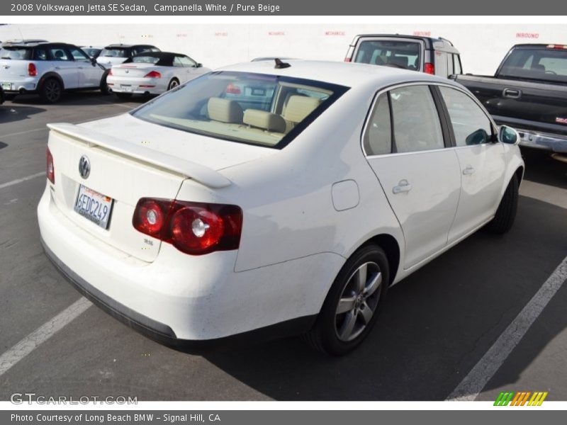 Campanella White / Pure Beige 2008 Volkswagen Jetta SE Sedan