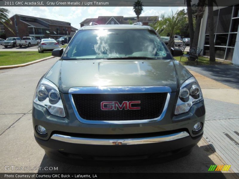 Gray Green Metallic / Light Titanium 2011 GMC Acadia SLE