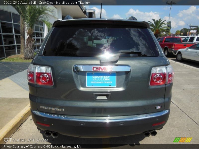 Gray Green Metallic / Light Titanium 2011 GMC Acadia SLE