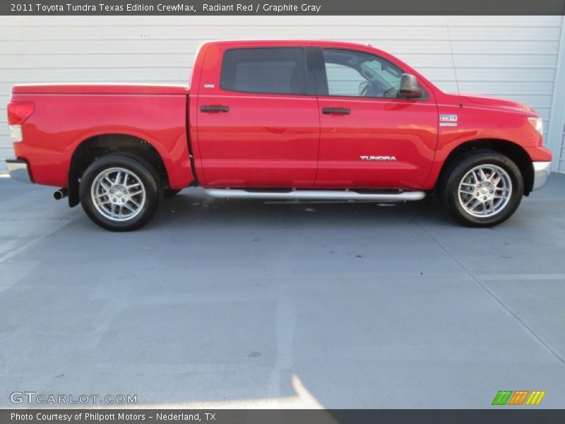 Radiant Red / Graphite Gray 2011 Toyota Tundra Texas Edition CrewMax