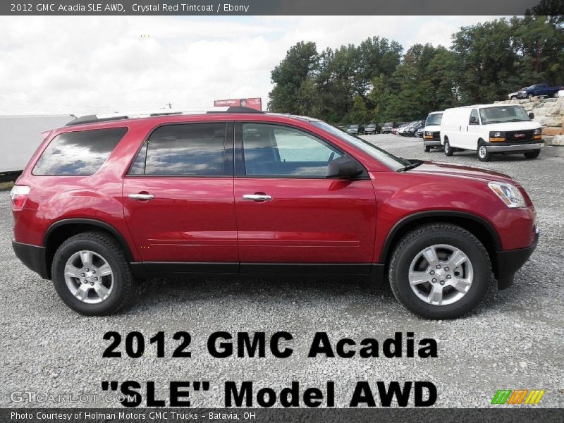 Crystal Red Tintcoat / Ebony 2012 GMC Acadia SLE AWD