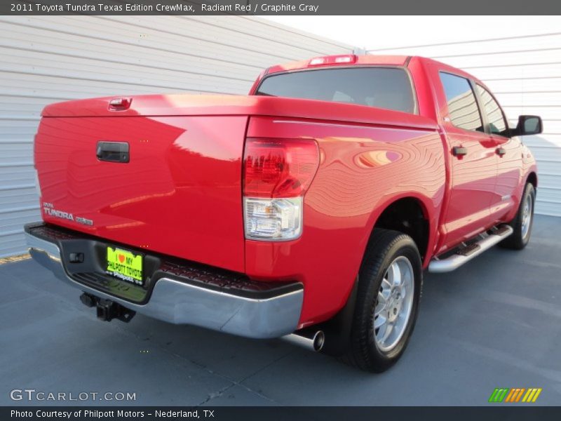 Radiant Red / Graphite Gray 2011 Toyota Tundra Texas Edition CrewMax