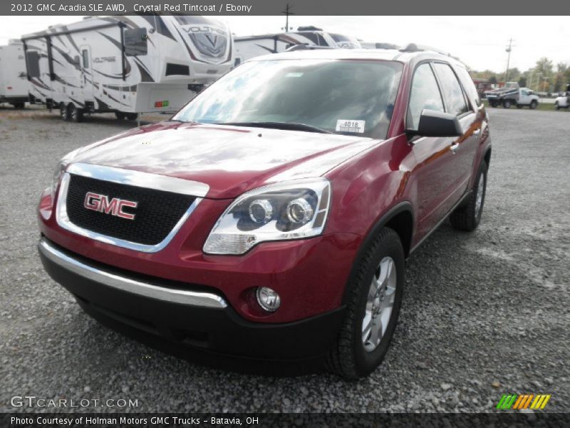 Crystal Red Tintcoat / Ebony 2012 GMC Acadia SLE AWD