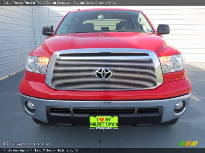 Radiant Red / Graphite Gray 2011 Toyota Tundra Texas Edition CrewMax