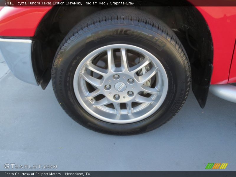 Radiant Red / Graphite Gray 2011 Toyota Tundra Texas Edition CrewMax