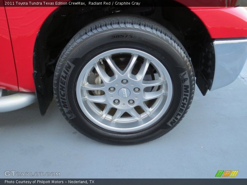 Radiant Red / Graphite Gray 2011 Toyota Tundra Texas Edition CrewMax