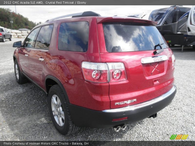 Crystal Red Tintcoat / Ebony 2012 GMC Acadia SLE AWD