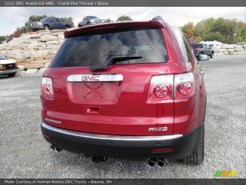 Crystal Red Tintcoat / Ebony 2012 GMC Acadia SLE AWD