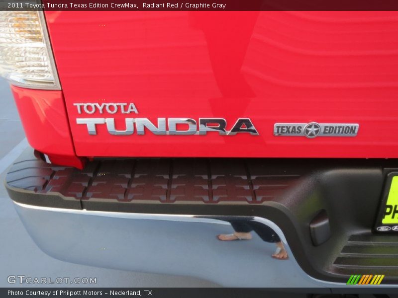 Radiant Red / Graphite Gray 2011 Toyota Tundra Texas Edition CrewMax