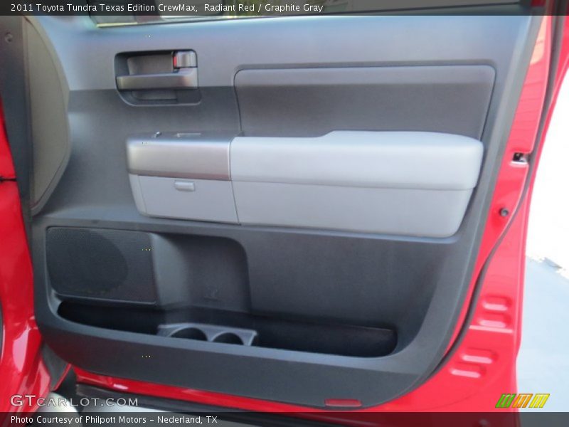 Radiant Red / Graphite Gray 2011 Toyota Tundra Texas Edition CrewMax