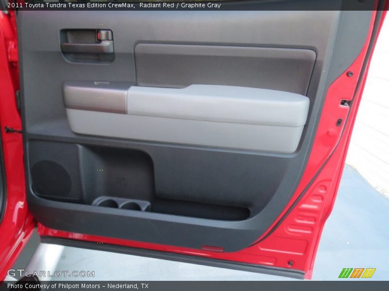 Radiant Red / Graphite Gray 2011 Toyota Tundra Texas Edition CrewMax