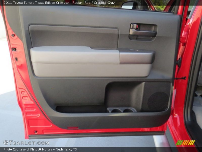 Radiant Red / Graphite Gray 2011 Toyota Tundra Texas Edition CrewMax