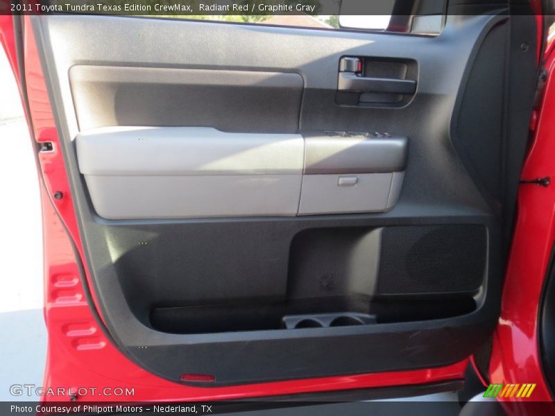 Radiant Red / Graphite Gray 2011 Toyota Tundra Texas Edition CrewMax