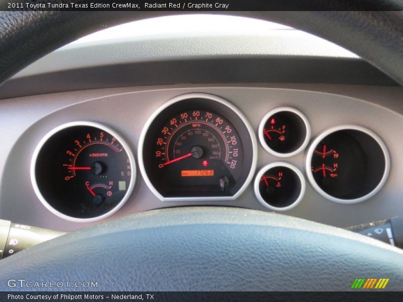 Radiant Red / Graphite Gray 2011 Toyota Tundra Texas Edition CrewMax