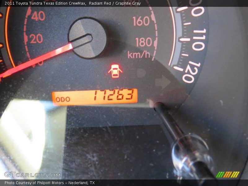Radiant Red / Graphite Gray 2011 Toyota Tundra Texas Edition CrewMax