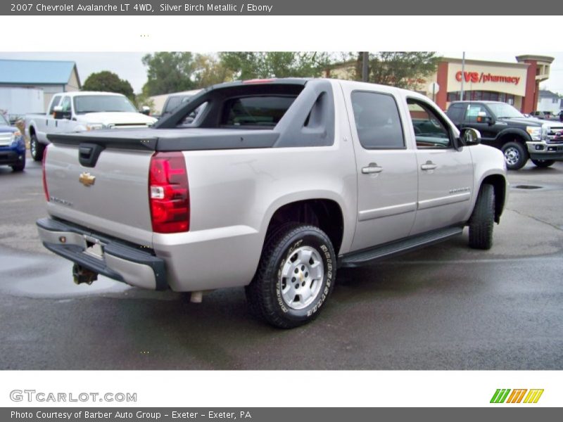 Silver Birch Metallic / Ebony 2007 Chevrolet Avalanche LT 4WD