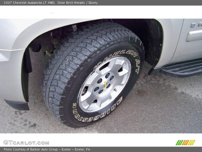 Silver Birch Metallic / Ebony 2007 Chevrolet Avalanche LT 4WD