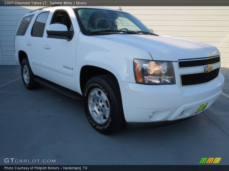Summit White / Ebony 2007 Chevrolet Tahoe LT