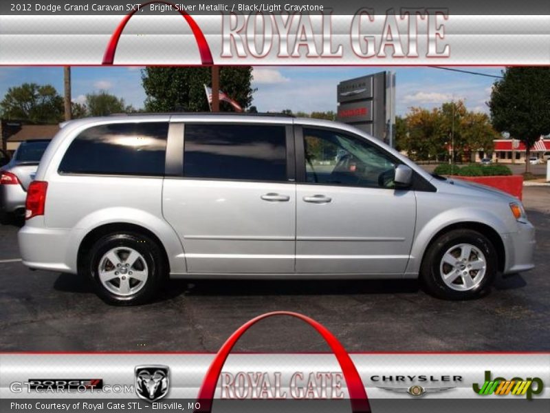 Bright Silver Metallic / Black/Light Graystone 2012 Dodge Grand Caravan SXT