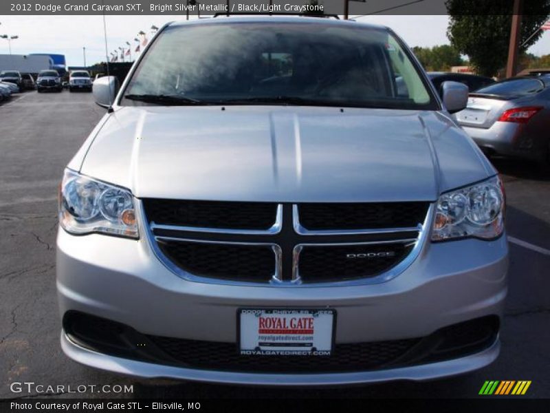 Bright Silver Metallic / Black/Light Graystone 2012 Dodge Grand Caravan SXT