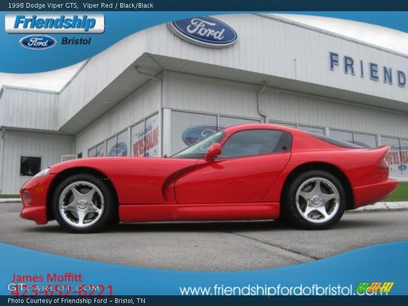 Viper Red / Black/Black 1998 Dodge Viper GTS