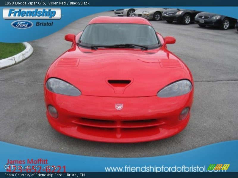 Viper Red / Black/Black 1998 Dodge Viper GTS