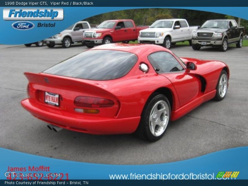Viper Red / Black/Black 1998 Dodge Viper GTS
