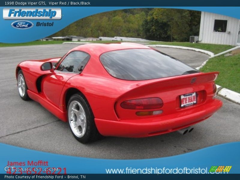 Viper Red / Black/Black 1998 Dodge Viper GTS