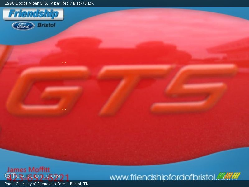 Viper Red / Black/Black 1998 Dodge Viper GTS