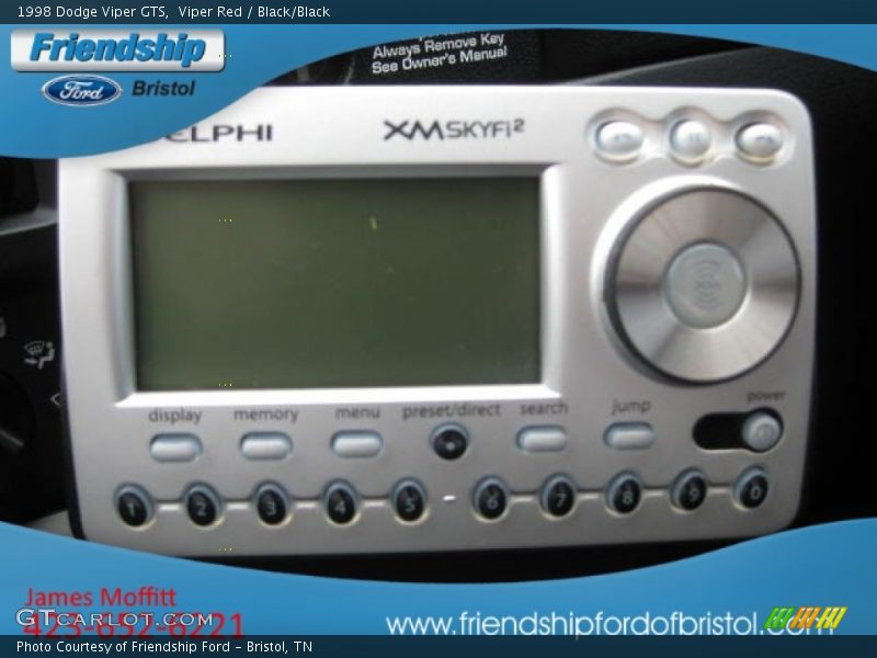 Viper Red / Black/Black 1998 Dodge Viper GTS