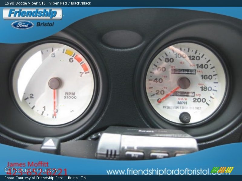Viper Red / Black/Black 1998 Dodge Viper GTS