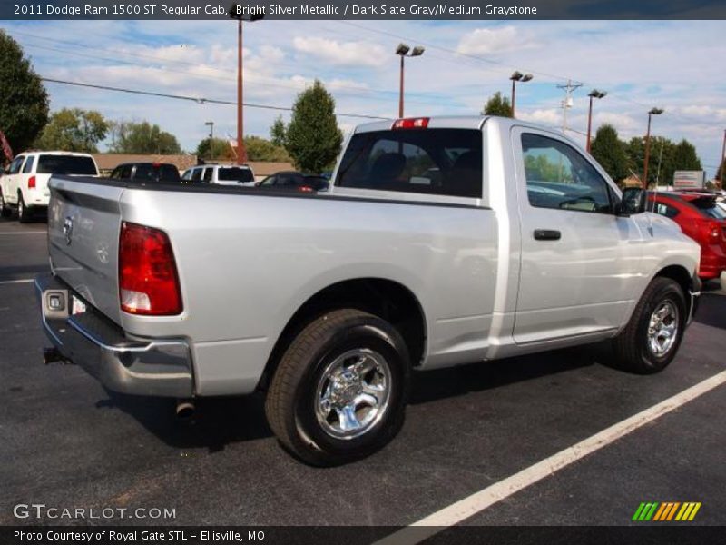 Bright Silver Metallic / Dark Slate Gray/Medium Graystone 2011 Dodge Ram 1500 ST Regular Cab