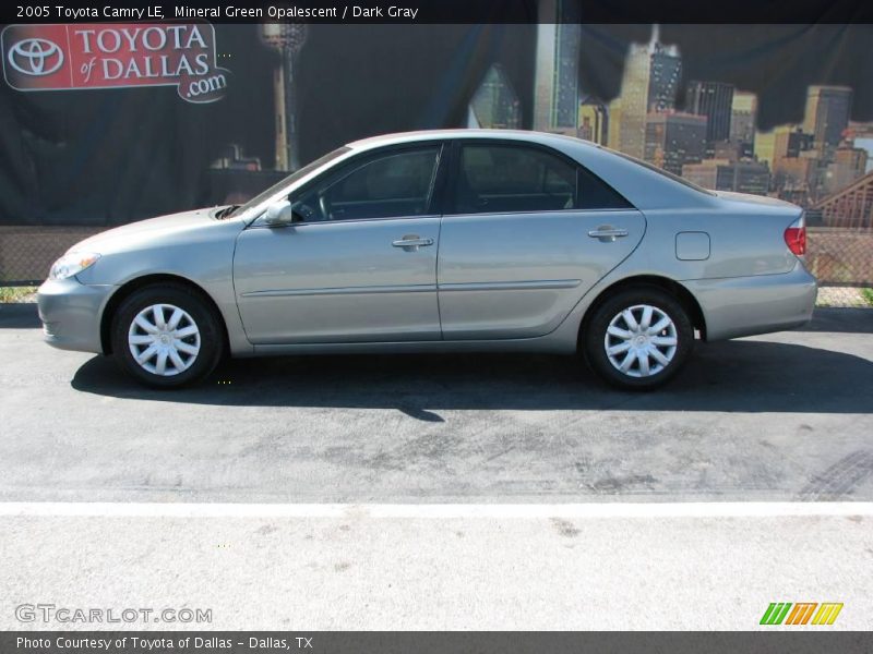 Mineral Green Opalescent / Dark Gray 2005 Toyota Camry LE
