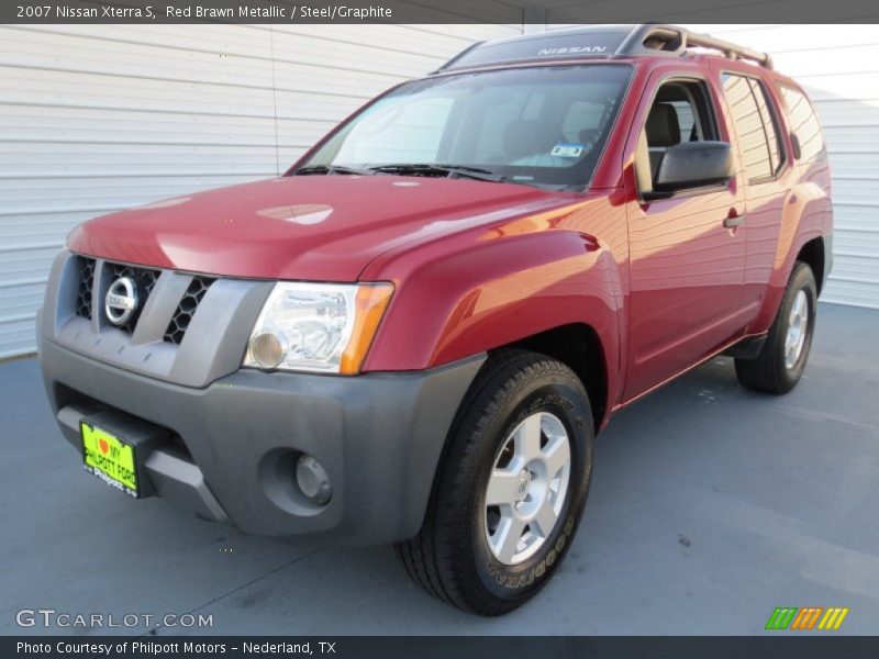 Red Brawn Metallic / Steel/Graphite 2007 Nissan Xterra S