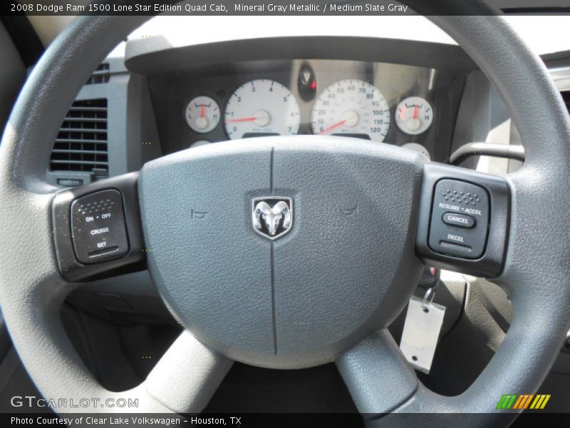 Mineral Gray Metallic / Medium Slate Gray 2008 Dodge Ram 1500 Lone Star Edition Quad Cab