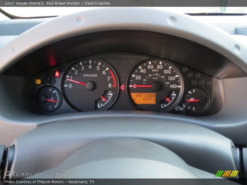 Red Brawn Metallic / Steel/Graphite 2007 Nissan Xterra S