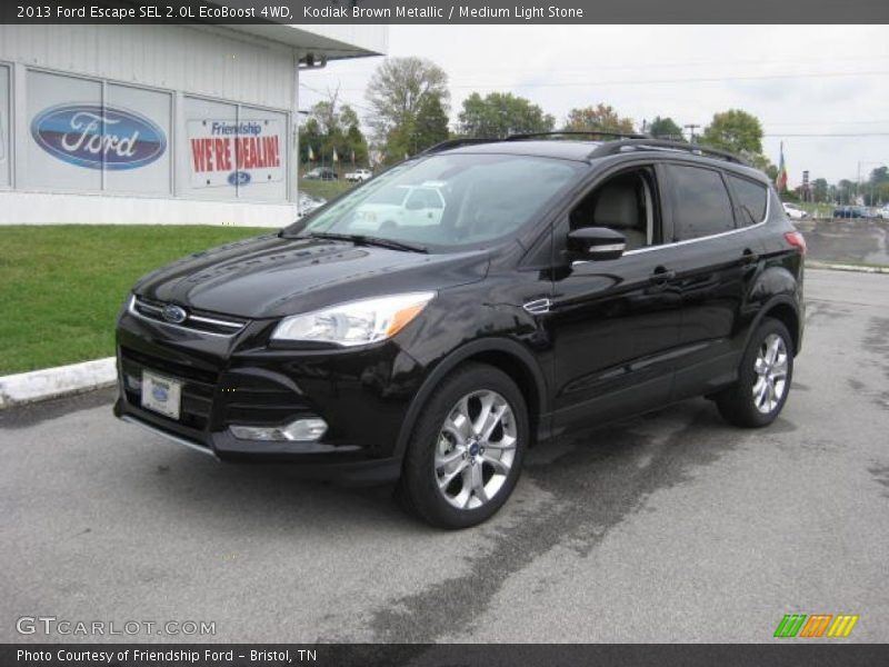 Kodiak Brown Metallic / Medium Light Stone 2013 Ford Escape SEL 2.0L EcoBoost 4WD