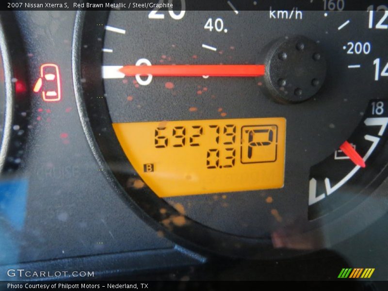 Red Brawn Metallic / Steel/Graphite 2007 Nissan Xterra S
