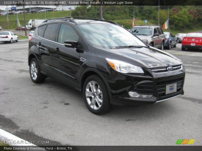 Kodiak Brown Metallic / Medium Light Stone 2013 Ford Escape SEL 2.0L EcoBoost 4WD