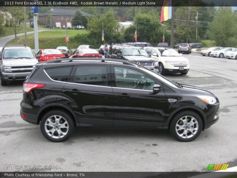 Kodiak Brown Metallic / Medium Light Stone 2013 Ford Escape SEL 2.0L EcoBoost 4WD