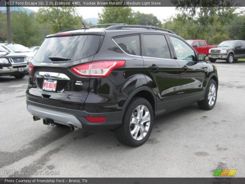 Kodiak Brown Metallic / Medium Light Stone 2013 Ford Escape SEL 2.0L EcoBoost 4WD