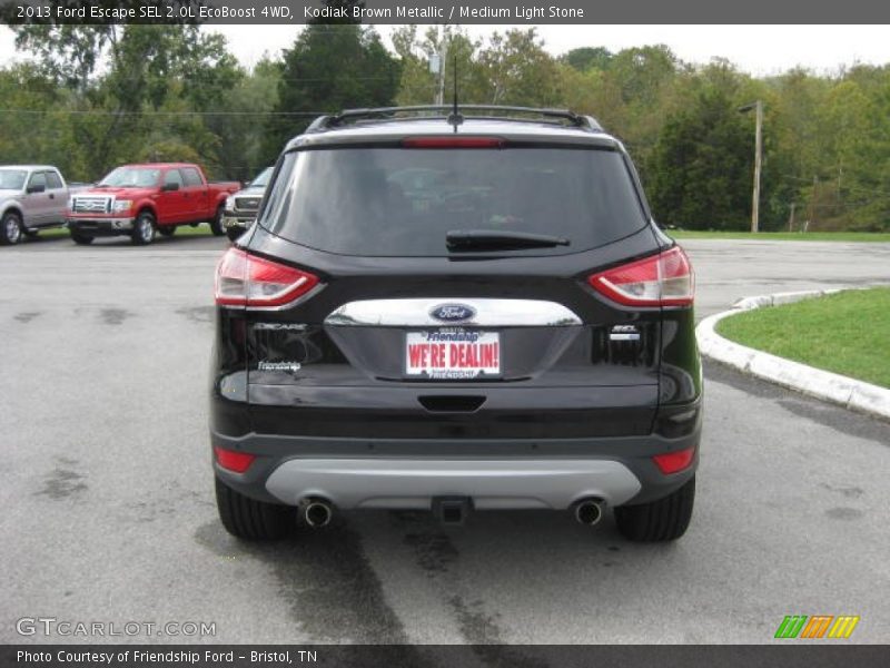 Kodiak Brown Metallic / Medium Light Stone 2013 Ford Escape SEL 2.0L EcoBoost 4WD