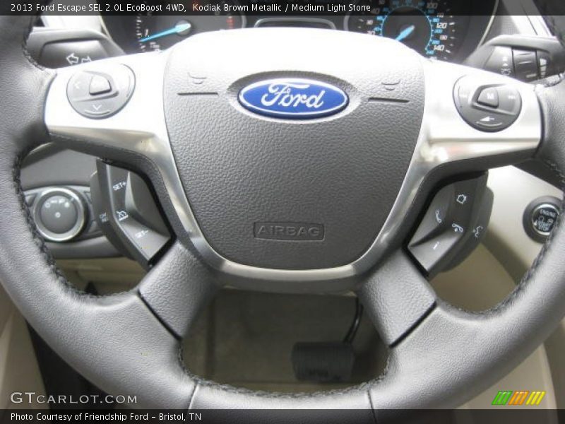 Kodiak Brown Metallic / Medium Light Stone 2013 Ford Escape SEL 2.0L EcoBoost 4WD