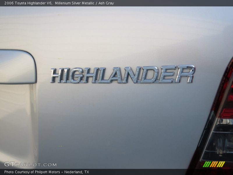 Millenium Silver Metallic / Ash Gray 2006 Toyota Highlander V6