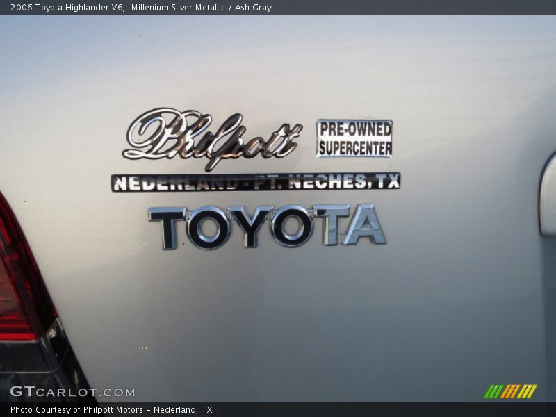 Millenium Silver Metallic / Ash Gray 2006 Toyota Highlander V6
