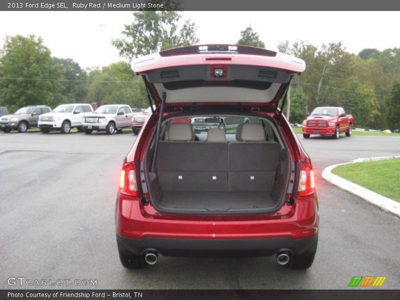 Ruby Red / Medium Light Stone 2013 Ford Edge SEL