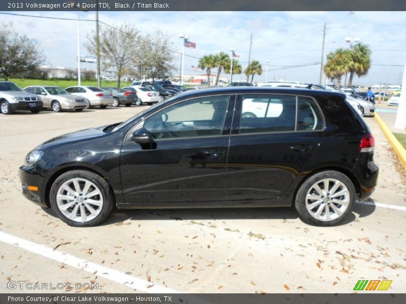 Black / Titan Black 2013 Volkswagen Golf 4 Door TDI